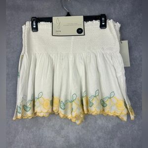 Joie Set Of 2 Paperbag 100% Cotton Shorts Embroidered Paperbag‎ Size SP
